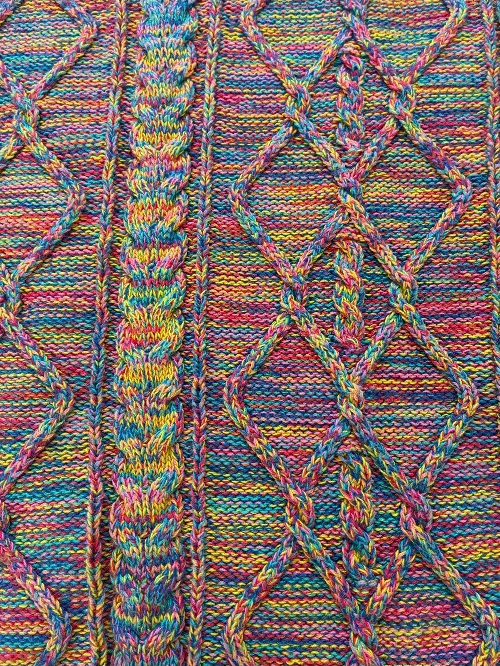 GAP Multicolored Cable Knit Sweater - Picture 5 of 7